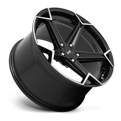 Niche 1PC N259 ARROW 20X10.5 40 5X112 GLOSS BLACK BRUSHED