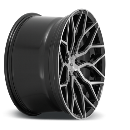 Niche 1PC M262 MAZZANTI 22X10 30 5X130/5X130 Gloss Black Brushed Face