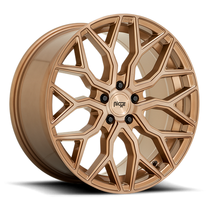 Niche 1PC M263 MAZZANTI 19X9.5 38 5X112/5X112 Bronze Brushed