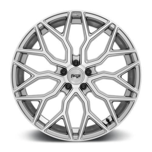 Niche 1PC M265 MAZZANTI 20X10.5 40 5X112 ANTHRACITE BRUSHED TINT CLEAR