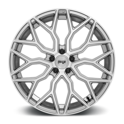Niche 1PC M265 MAZZANTI 20X10.5 40 5X112/5X112 Anthracite Brushed Tint Clear