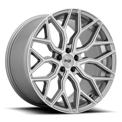 Niche 1PC M265 MAZZANTI 22X10 20 5X112/5X112 Anthracite Brushed Tint Clear