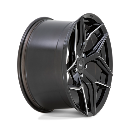 Niche 1PC M266 TORSION 20X10.5 20 5X115/5X115 Gloss Black Milled