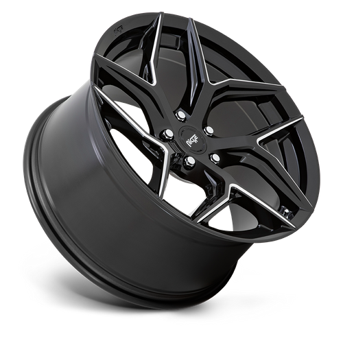 Niche 1PC M266 TORSION 20X10.5 40 5X112 GLOSS BLACK MILLED