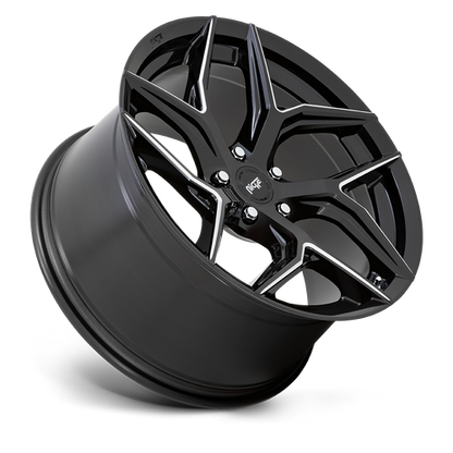 Niche 1PC M266 TORSION 20X10.5 40 5X112 GLOSS BLACK MILLED