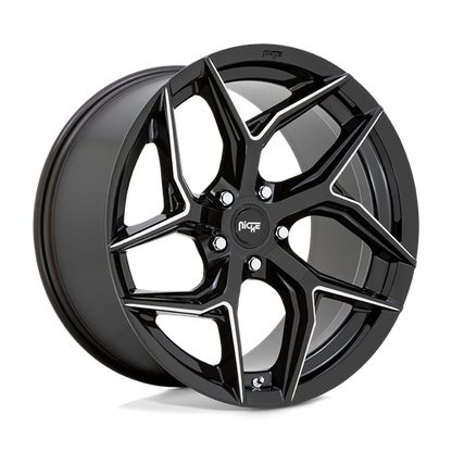 Niche 1PC M266 TORSION 20X10.5 40 5X112/5X112 Gloss Black Milled