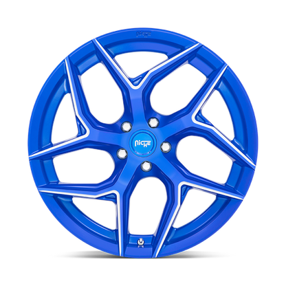 Niche 1PC M268 TORSIONI 20X9 35 5X120/5X4.72 Anodized Blue Milled