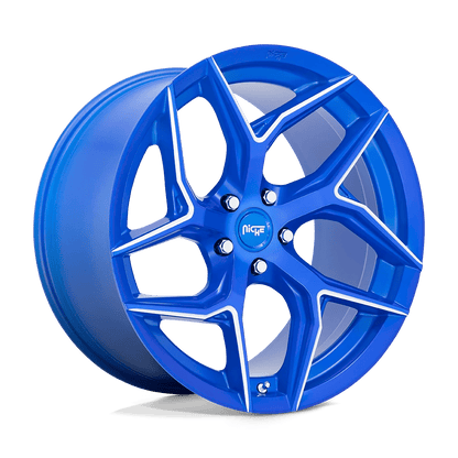 Niche 1PC M268 TORSIONI 20X9 27 5X112/5X112 Anodized Blue Milled