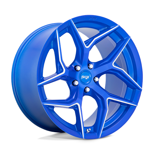 Niche 1PC M268 TORSIONI 20X10.5 40 5X114.3/5X4.5 Anodized Blue Milled