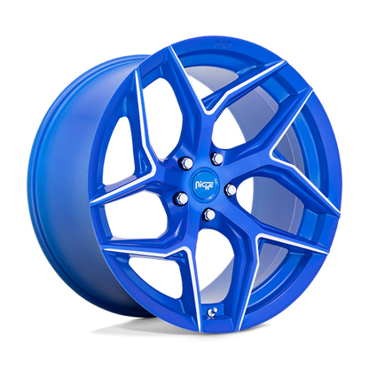 Niche 1PC M268 TORSIONI 20X10.5 27 5X112/5X112 Anodized Blue Milled