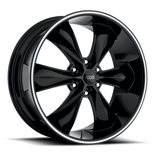 Foose 1PC F138 LEGEND SIX 22X9.5 35 6X139.7/6X5.5 GLOSS BLACK