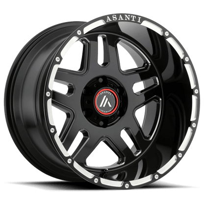 Asanti Off Road AB809 ENFORCER 20X9 18 8X165.1 GLOSS BLACK MILLED