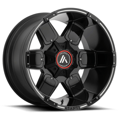 Asanti Off Road AB811 WARTHOG 20X10 -24 5X139.7/5X150/5X5.5/150 Satin Black Milled