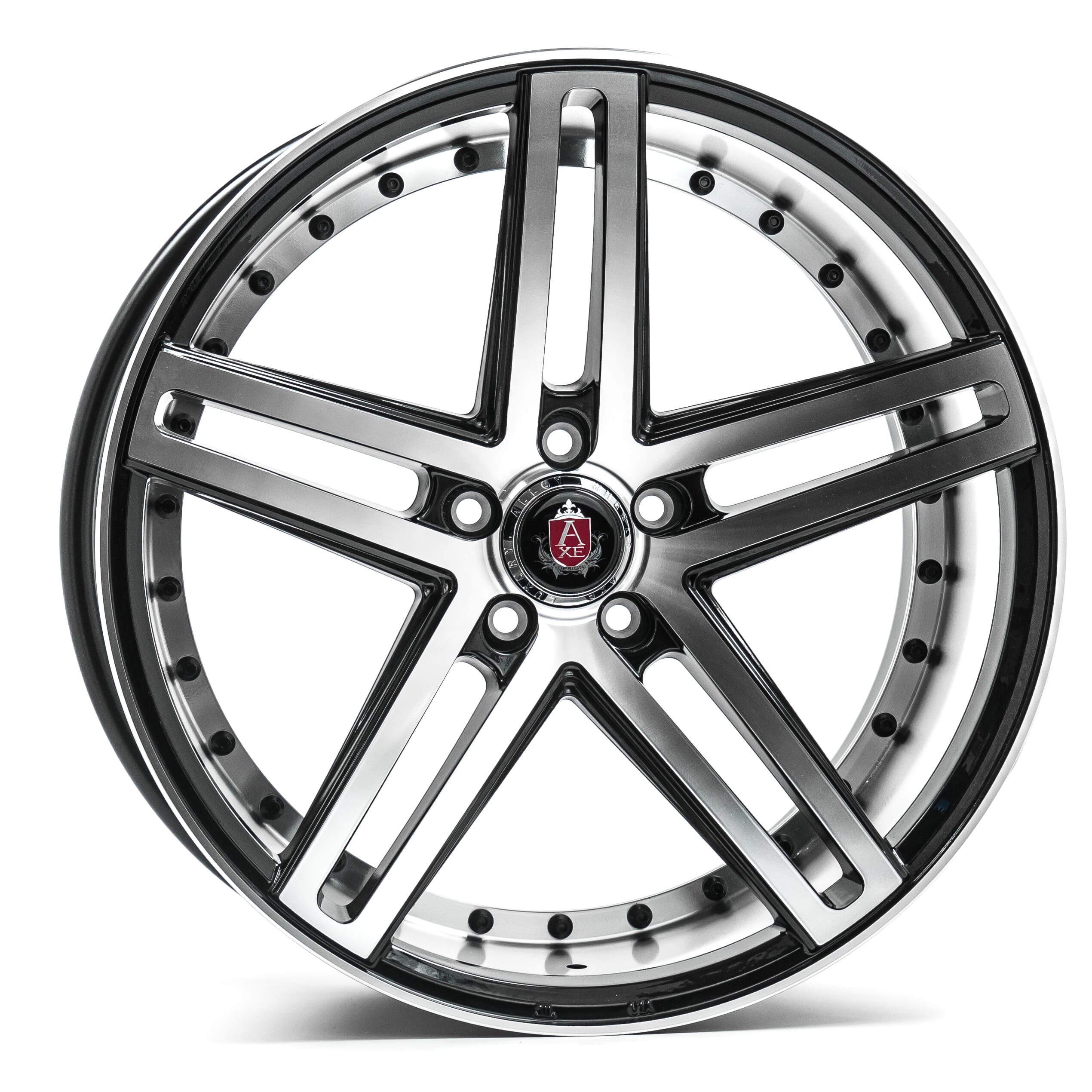 AXE EX20 19x8.5 +40 BLANK GLOSS BLACK FACE/MACHINE BARREL | Wheels ...