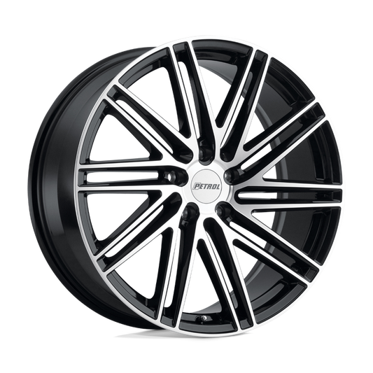 Petrol P1C 18X8 40 5X110/5X110 GLOSS BLACK W/ MACHINED FACE