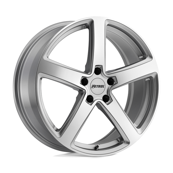 Petrol P2A 17X8 40 5X110/5X110 SILVER W/ MACHINED CUT FACE