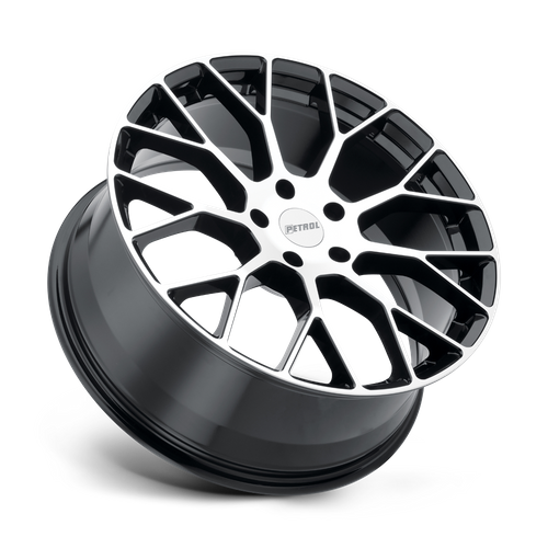 Petrol P2B 16X7 40 4X100 GLOSS BLACK W/ MACHINED FACE