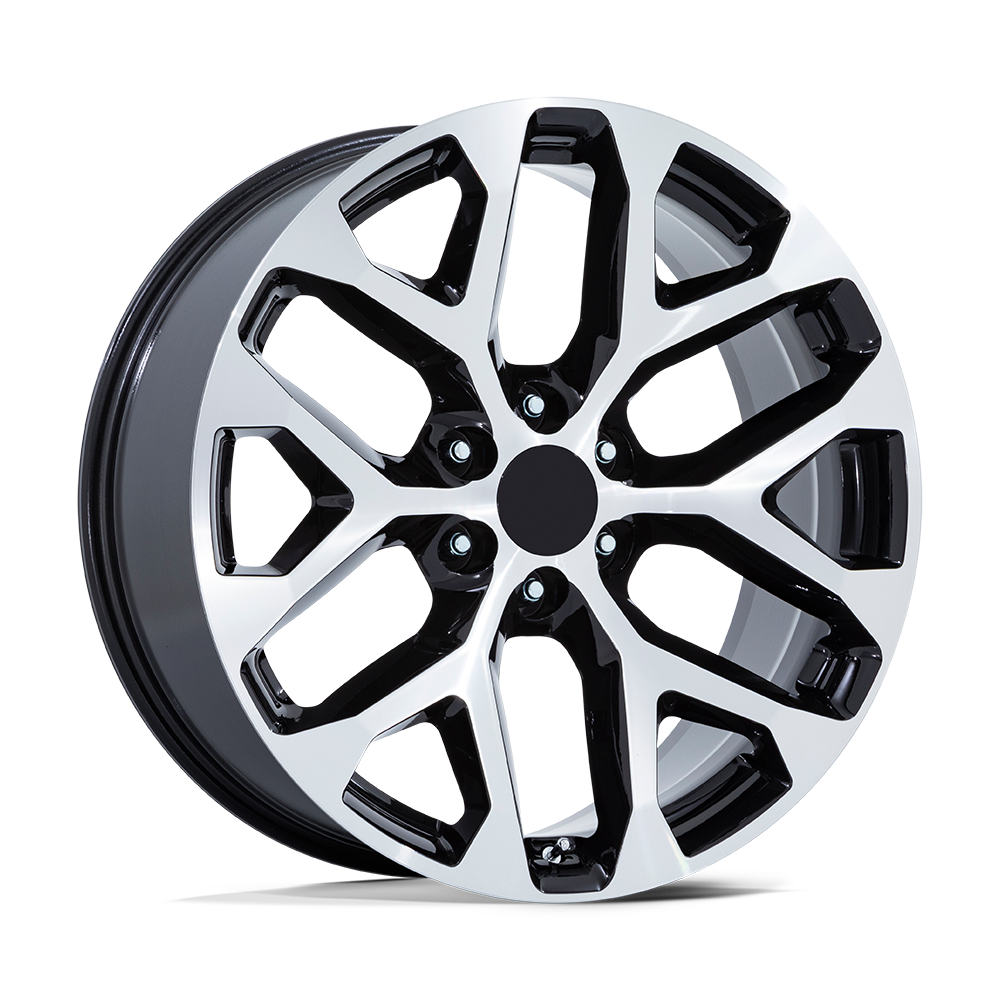 PERFORMANCE REPLICAS PR177 20X9 24 6X139.7 GLOSS BLACK MACHINED FACE