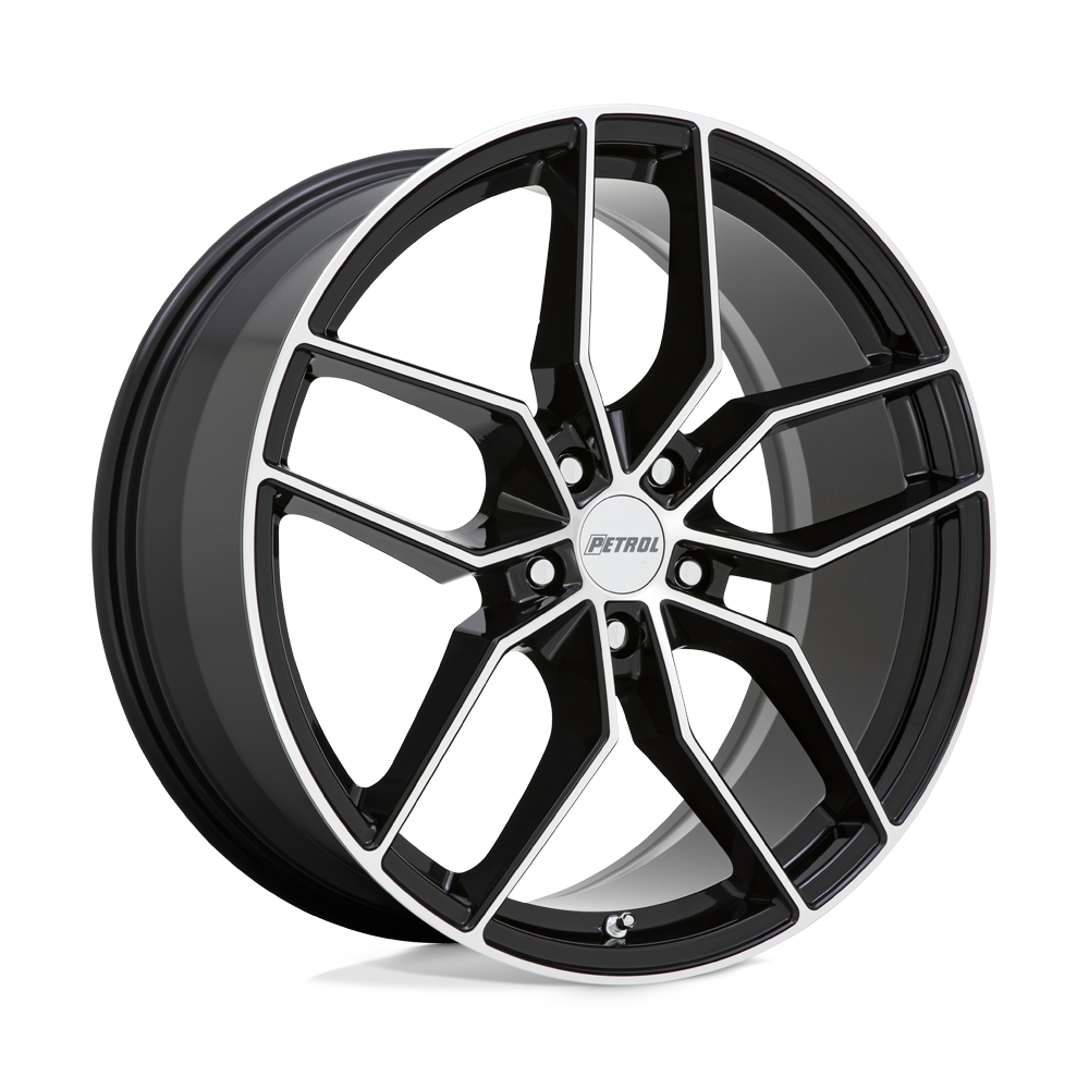 Petrol P5C 17X8 40 5X105/5X105 GLOSS BLACK W/ MACHINED FACE