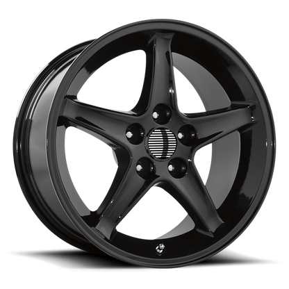 PERFORMANCE REPLICAS PR102 17X9 18 4X108/4X4.25 Gloss Black