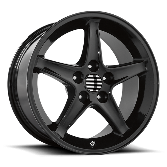 PERFORMANCE REPLICAS PR102 17X9 18 4X108/4X4.25 Gloss Black