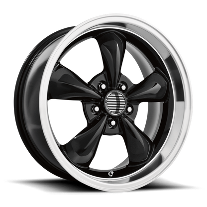 PERFORMANCE REPLICAS PR106 17X8 0 5X114.3/5X4.5 Gloss Black/Machined Lip