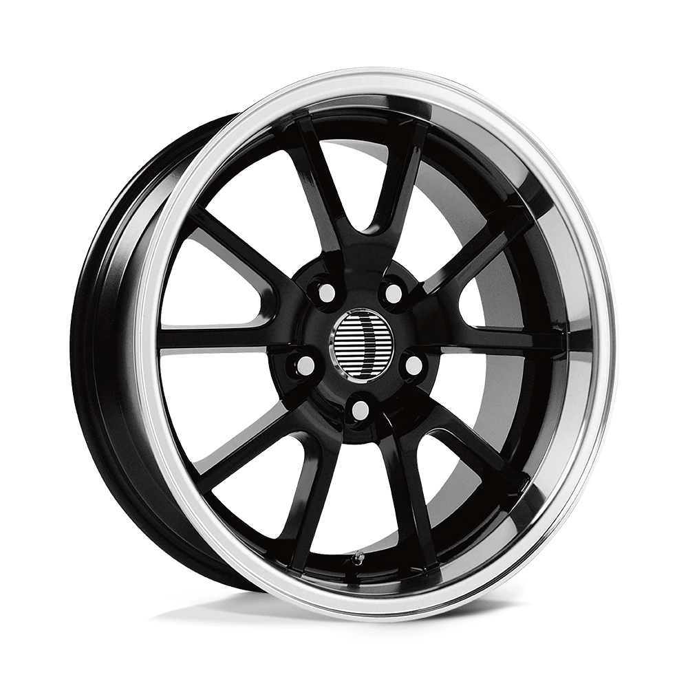 Performance Replicas PR118 18X10 22 5X114.3 GLOSS BLACK/MACHINED LIP