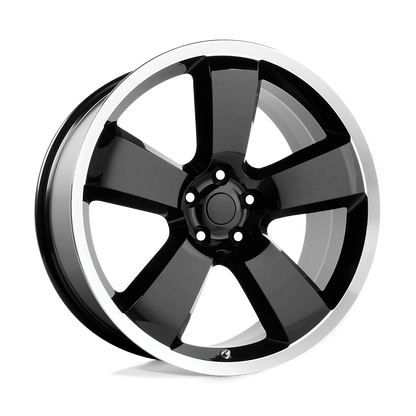 PERFORMANCE REPLICAS PR119 20X9 20 5X115/5X115 Gloss Black/Machined Lip