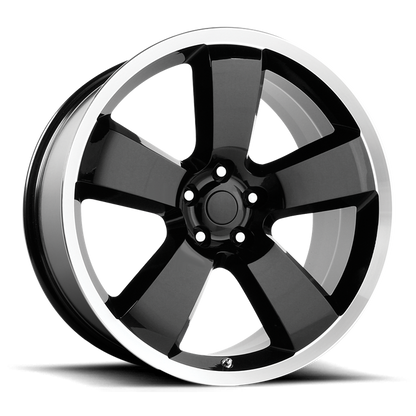 PERFORMANCE REPLICAS PR119 20X9 20 5X115/5X115 Gloss Black/Machined Lip