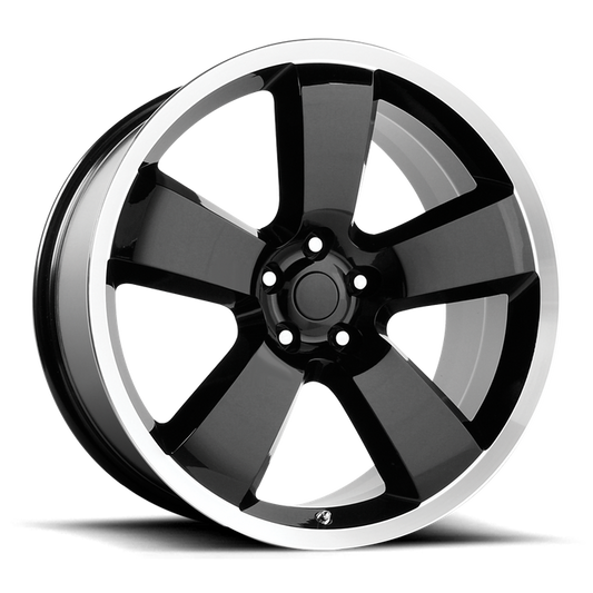 PERFORMANCE REPLICAS PR119 20X9 20 5X115/5X115 Gloss Black/Machined Lip