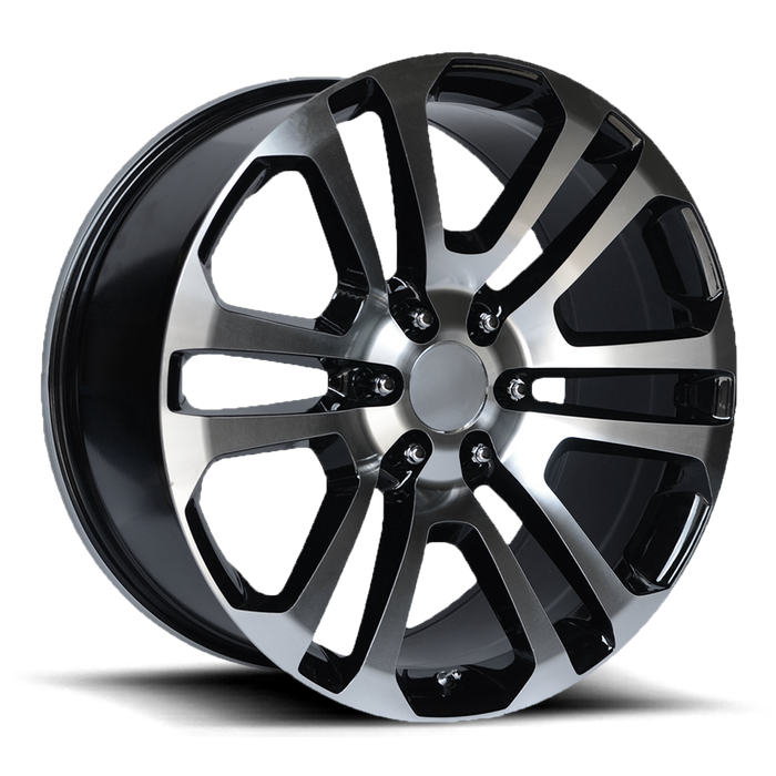 PERFORMANCE REPLICAS PR158 20X9 24 6X139.7/6X5.5 Gloss Black with Machined Face