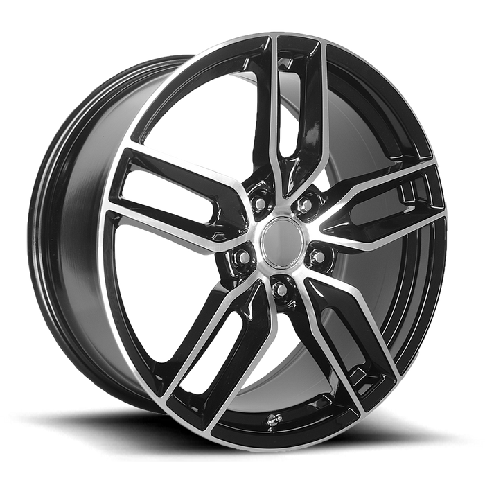 PERFORMANCE REPLICAS PR160 19X10 78 5X120.65/5X4.75 Gloss Black with Machined Spokes