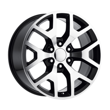 PERFORMANCE REPLICAS PR169 24X10 31 6X139.7/6X5.5 Gloss Black with Machined Spokes
