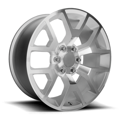 PERFORMANCE REPLICAS PR169 20X9 27 6X139.7/6X5.5 Silver with Machined Spokes