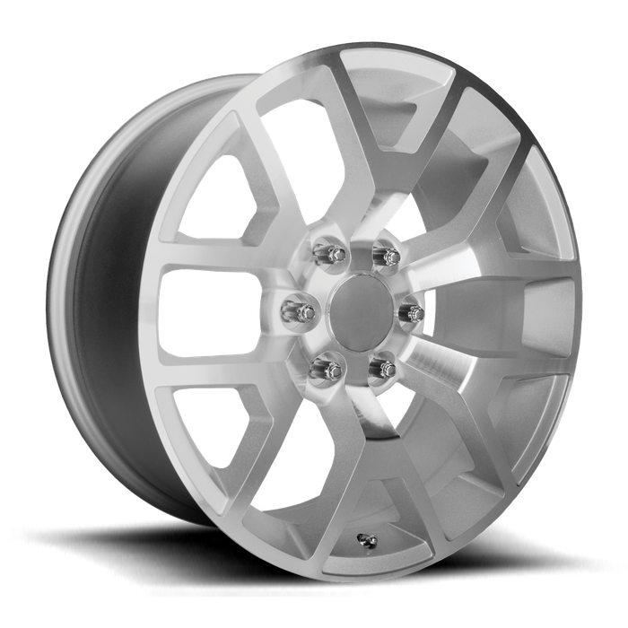 PERFORMANCE REPLICAS PR169 22X9 28 6X139.7/6X5.5 Silver with Machined Spokes
