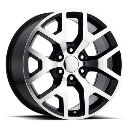 PERFORMANCE REPLICAS PR169 20X9 27 6X139.7/6X5.5 Gloss Black with Machined Spokes