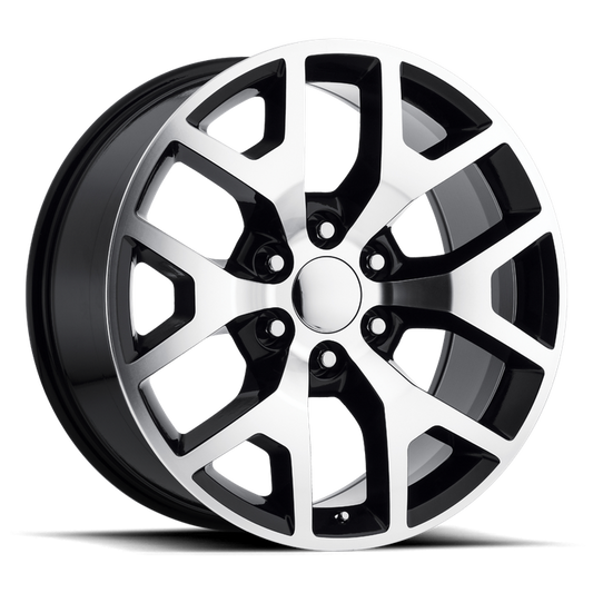 PERFORMANCE REPLICAS PR169 20X9 27 6X139.7/6X5.5 Gloss Black with Machined Spokes