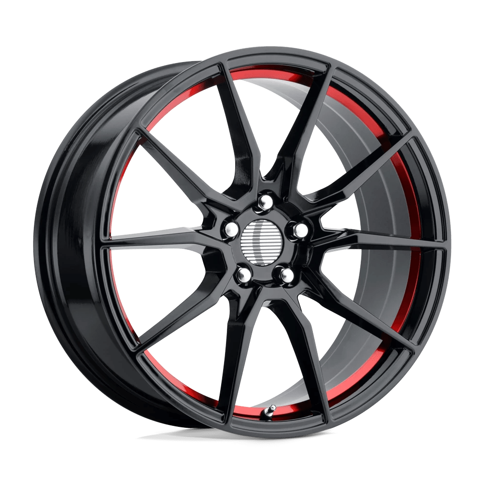 OE Creations PR193 17X9 24 5X114.3/5X4.5 Gloss Black Red Machined