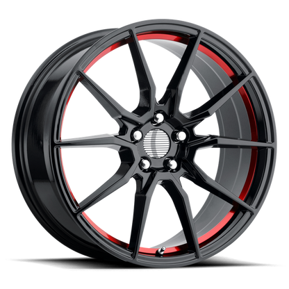 OE Creations PR193 20X9 30 5X114.3/5X4.5 Gloss Black Red Machined
