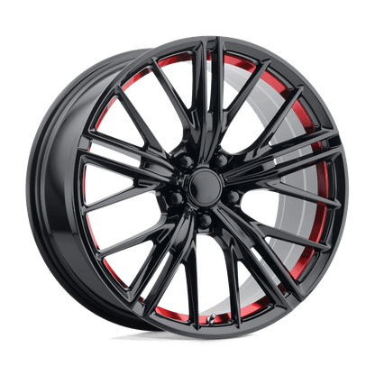 OE Creations PR194 20X9 30 5X120/5X4.72 Gloss Black Red Machined