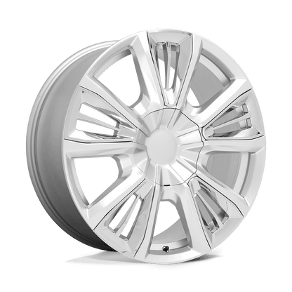 PERFORMANCE REPLICAS PR212 22X9 28 6X139.7/6X5.5 Silver With Chrome Accents