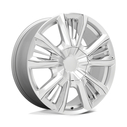 PERFORMANCE REPLICAS PR212 22X9 28 6X139.7/6X5.5 Silver With Chrome Accents