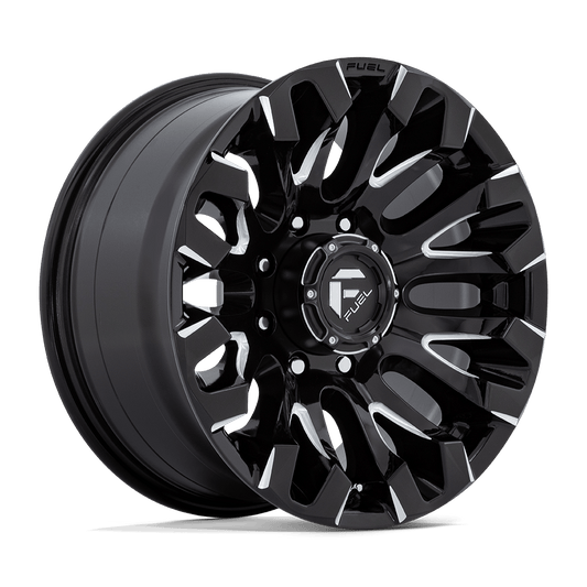 FUEL 1PC D828 QUAKE 18X9 1 8X180/8X7.1 GLOSS BLACK MILLED