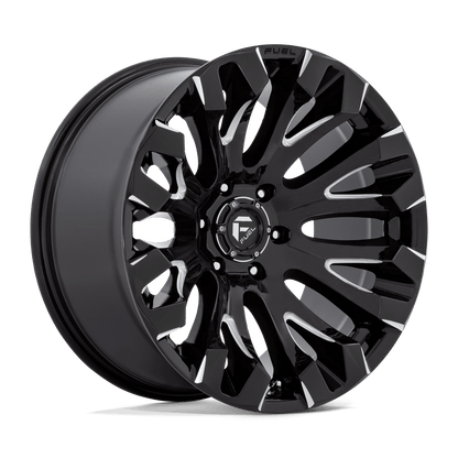 FUEL 1PC D828 QUAKE 20X9 1 5X139.7 GLOSS BLACK MILLED