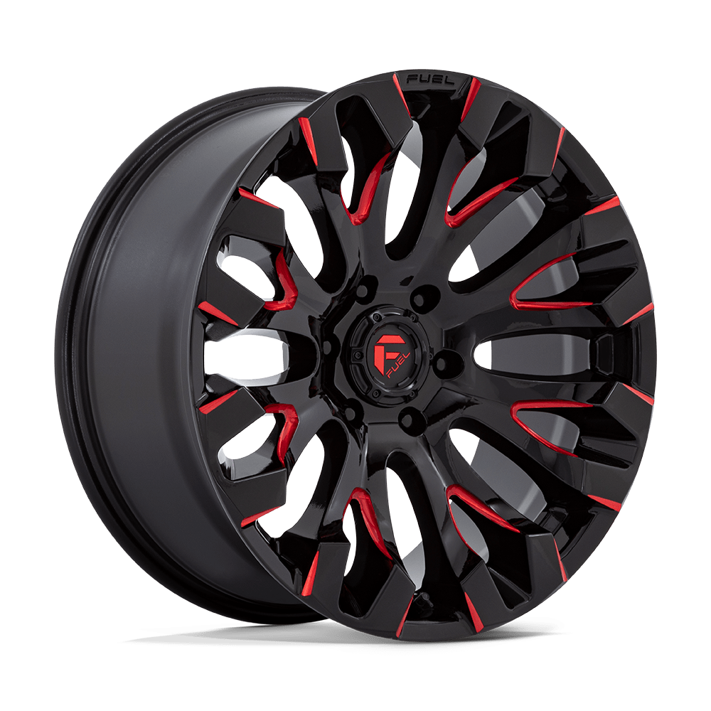 FUEL 1PC D829 QUAKE 20X9 1 6X139.7 GLOSS BLACK MILLED RED TINT