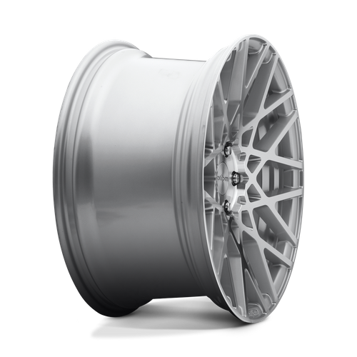 Rotiform 1PC R110 BLQ 18X8.5 35 5X120/5X4.72 GLOSS SILVER MACHINED