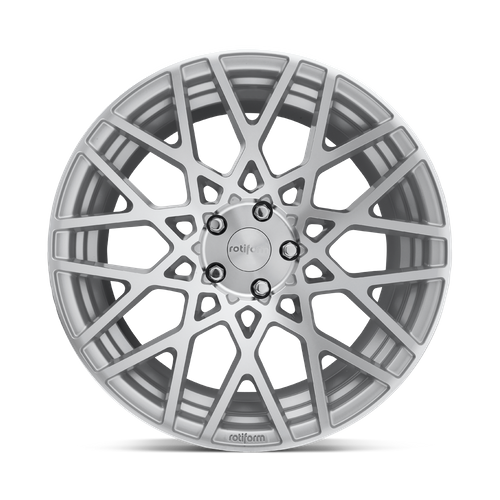 Rotiform 1PC R110 BLQ 19X8.5 35 5X112/5X112 GLOSS SILVER MACHINED