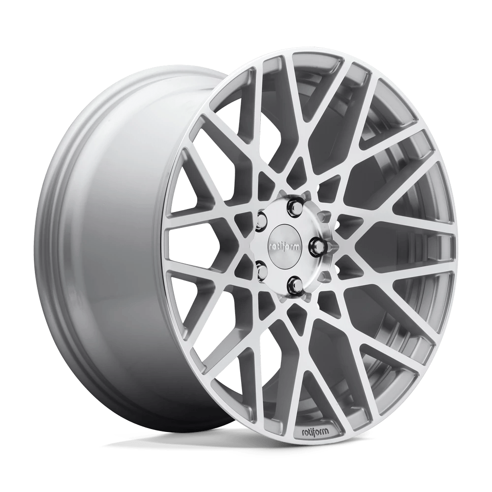 Rotiform 1PC R110 BLQ 19X8.5 35 5X100/5X100 GLOSS SILVER MACHINED