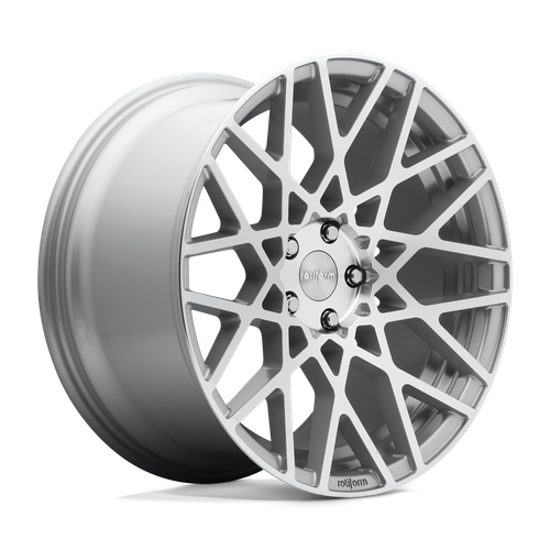 Rotiform 1PC R110 BLQ 19X8.5 35 5X112/5X112 GLOSS SILVER MACHINED