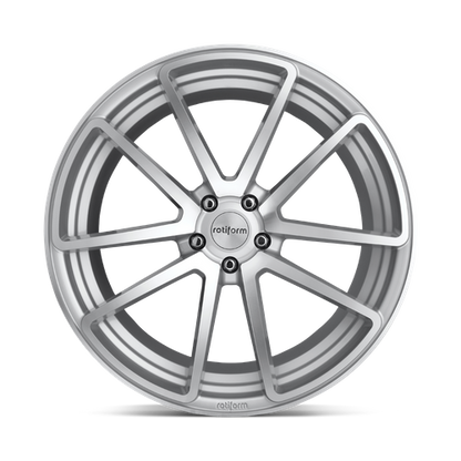 Rotiform 1PC R120 SPF 18X8.5 35 5X120/5X4.72 GLOSS SILVER MACHINED